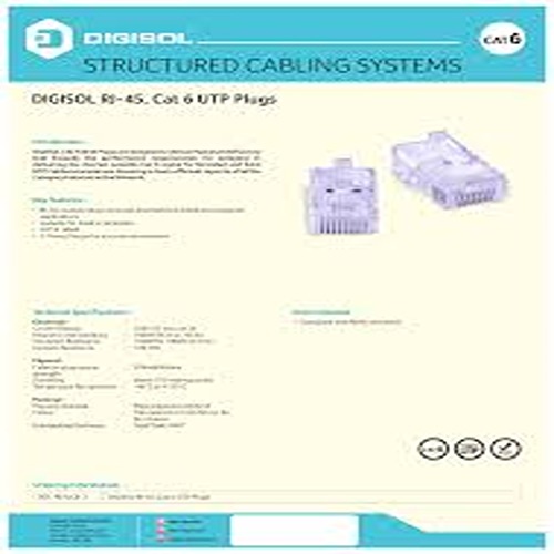 DIGISOL RJ 45 CAT 6 CONNECTOR